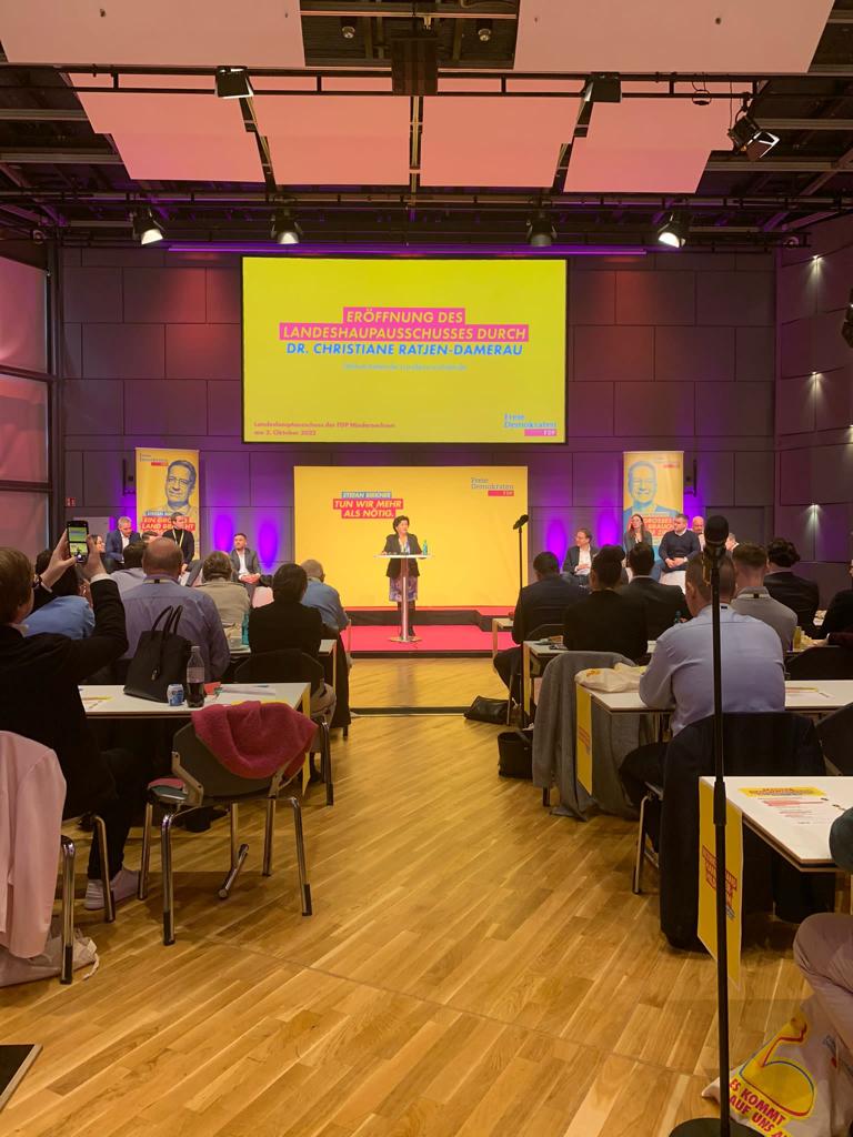 Dr. Christiane Ratjen-Damerau auf dem Landeshauptausschuss der FDP Niedersachsen